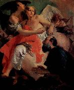 Giovanni Battista Tiepolo Abraham und die Engel, Pendant zu  Hagar und Ismael Spain oil painting artist
